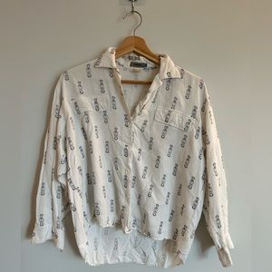 Vintage printed blouse